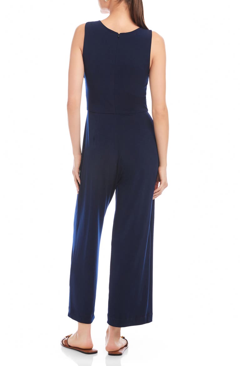 Becca Travel Jersey Jumpsuit, Alternate, color, NAVY