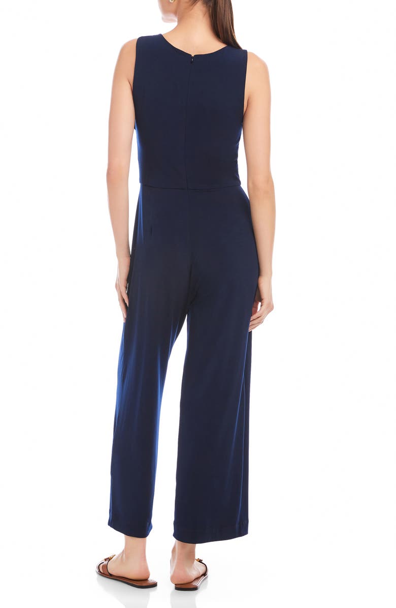 FIFTEEN TWENTY Becca Travel Jersey Jumpsuit, Alternate, color, Navy