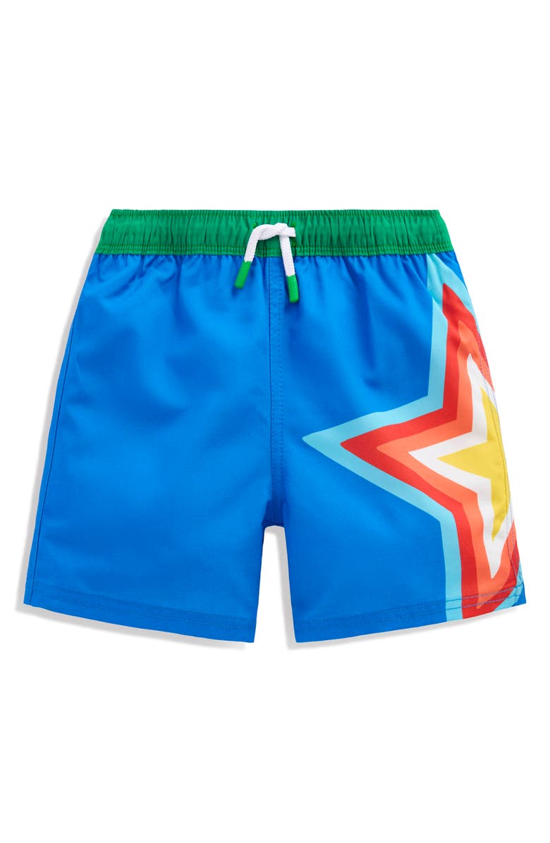 Mini Boden Kids' Swim Shorts, Main, color, Star