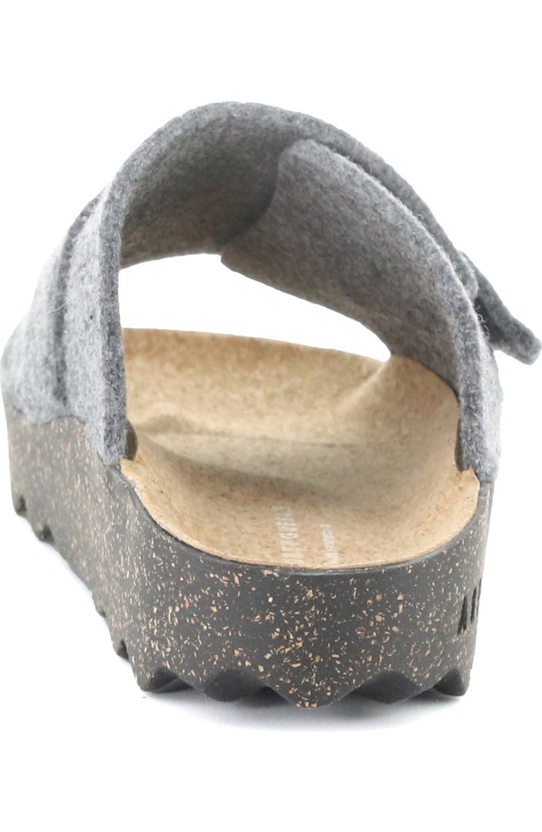 Asportuguesas by Fly London Clavi Wool Felt Slide Sandal, Alternate, color, Concrete Rewooly