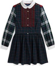Polo Ralph Lauren Kids' Plaid Cotton Poplin Fun Shirtdress