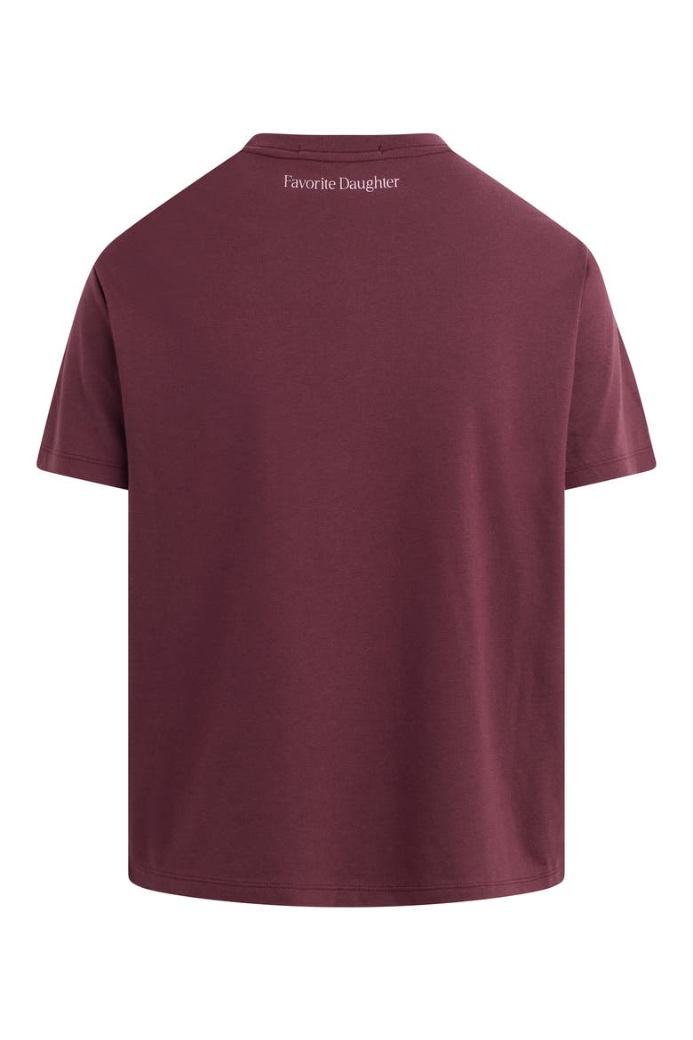 The Favorite Grandma T-Shirt, Alternate, color, BURGUNDY/ MAUVE