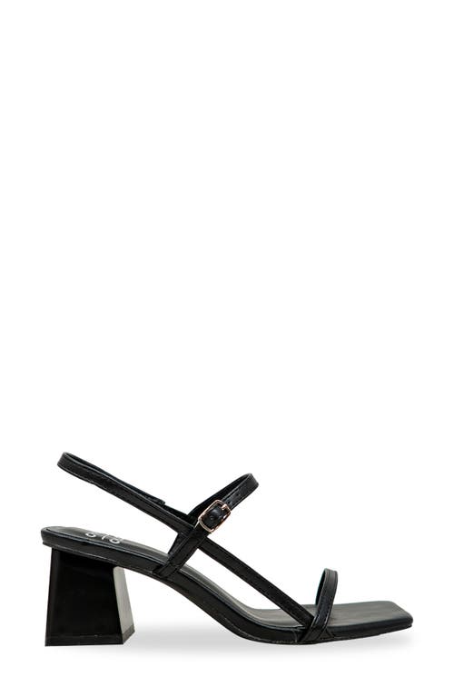 Chase & Chloe Chase And Chloe Maple Slingback Block Heel Sandal