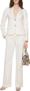 Burberry Cotton Blend Tailored Trousers