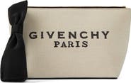 Givenchy Small Logo Canvas Wristlet Pouch