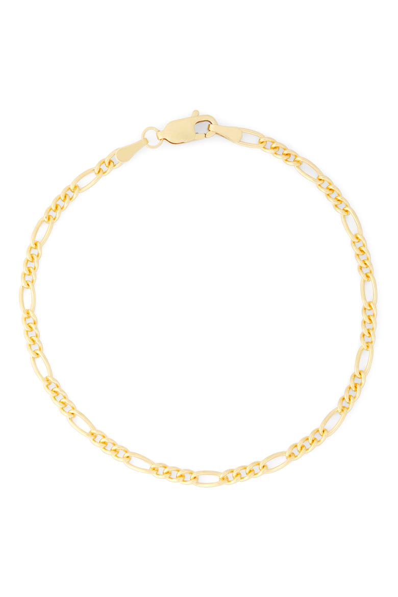 Figaro Chain Bracelet, Main, color, YELLOW