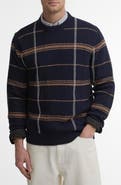 Barbour Fasey Cable Tartan Crewneck Sweater