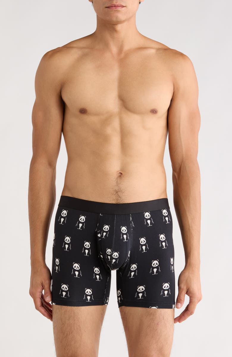 MeUndies Stretch Boxer Briefs, Main, color, Undercover Panda