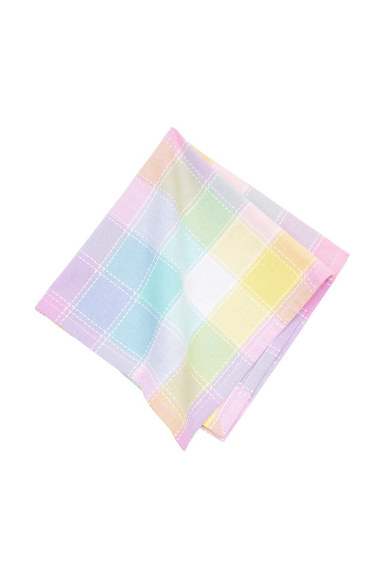 Hana Color Block Plaid Napkin Set of 6, Alternate, color, Pink