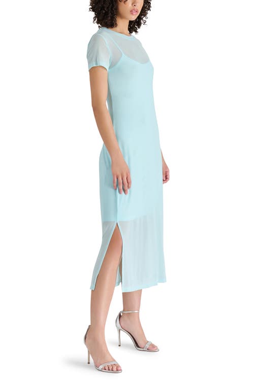 Steve Madden Mesh T-shirt Dress In Lapis