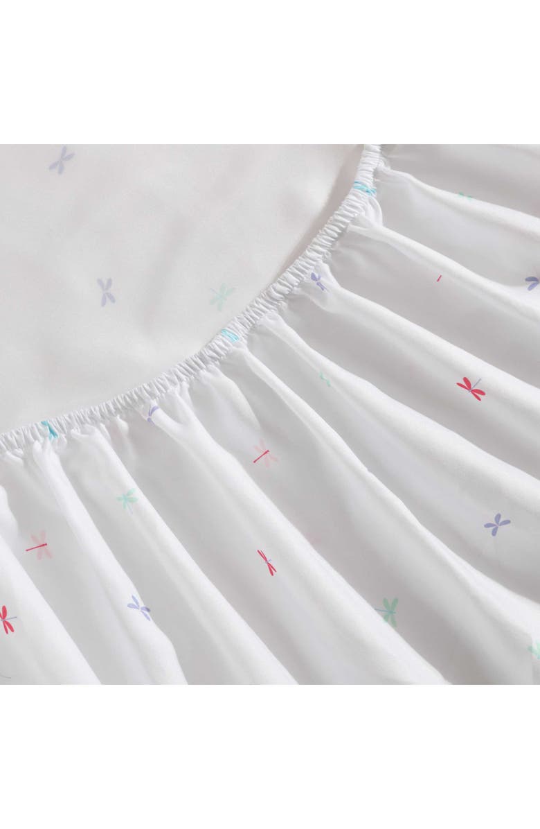 Eddie Bauer Dragonflies Microfiber Sheet Set, Alternate, color, White/ Pink/ Blue