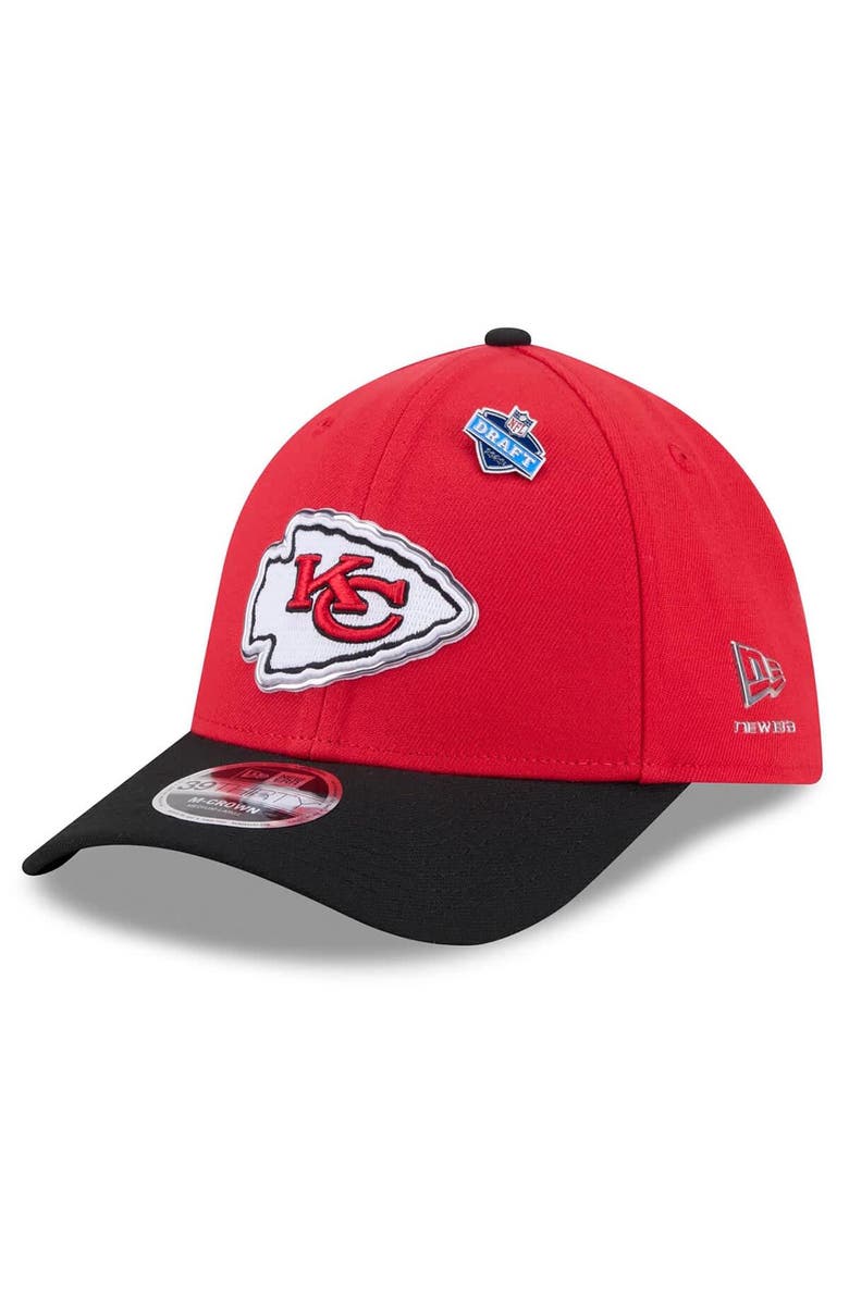 New Era Men's New Era Red/Black Kansas City Chiefs 2026 NFL Draft 39THIRTY M-Crown Flex Hat, Main, color, Red