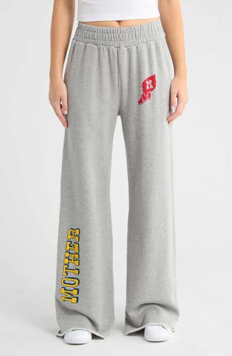 MOTHER Quickie Roller Cut Cotton Sweatpants