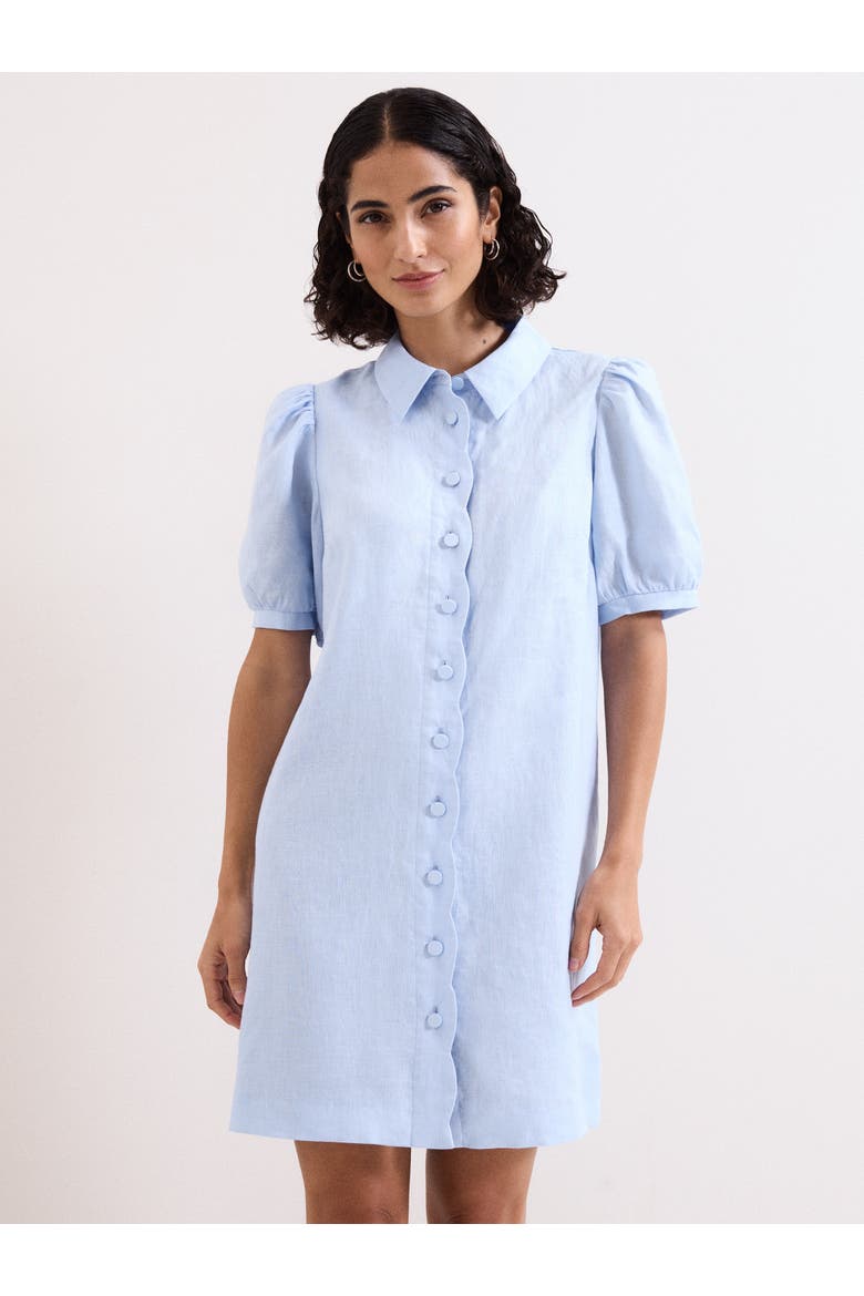 Candice Linen Dress, Alternate, color, Pale Blue