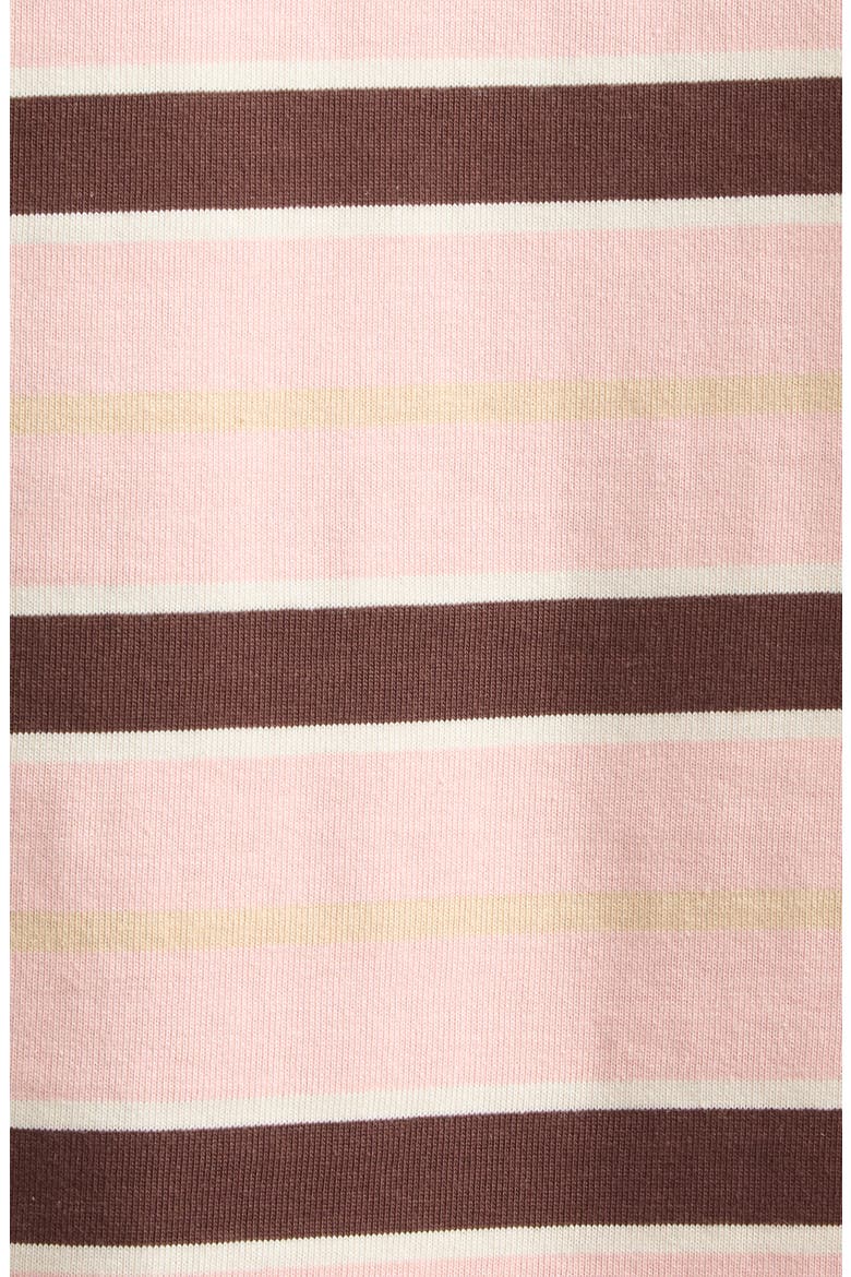 Flynn Stripe Long Sleeve Cotton T-Shirt, Alternate, color, PINK