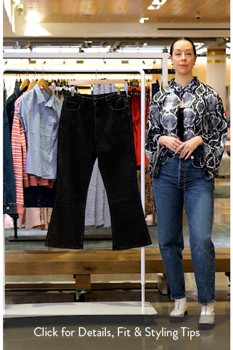Heidi High Waist Flare Crop Jeans video