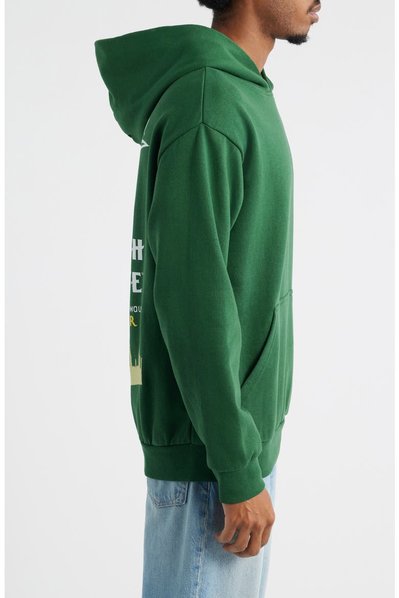 Miller High Life Graphic Hoodie, Alternate, color, FOREST