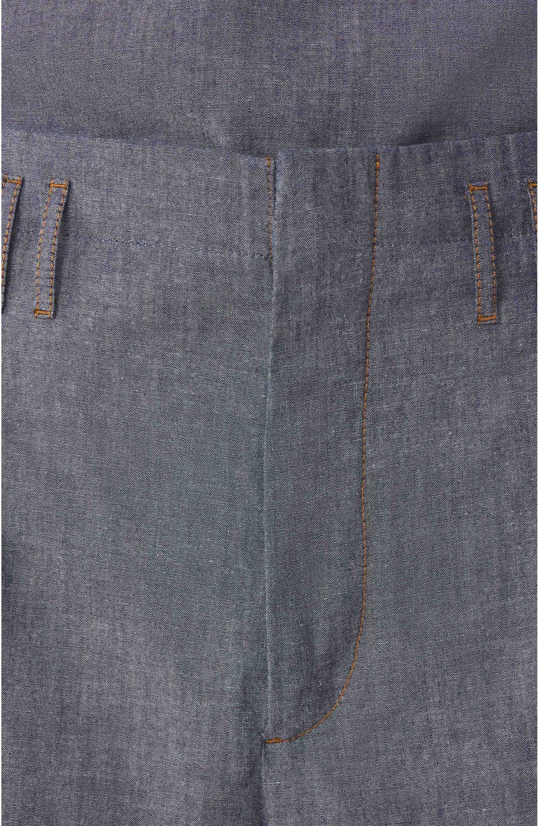 Lanvin Chambray Shorts, Alternate, color, Navy Blue