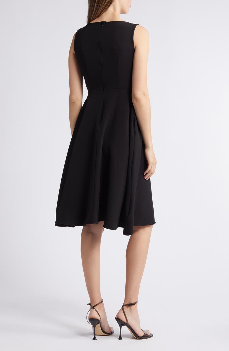 NIKKI LUND Clara Bateau Neck Dress, Alternate, color, Black
