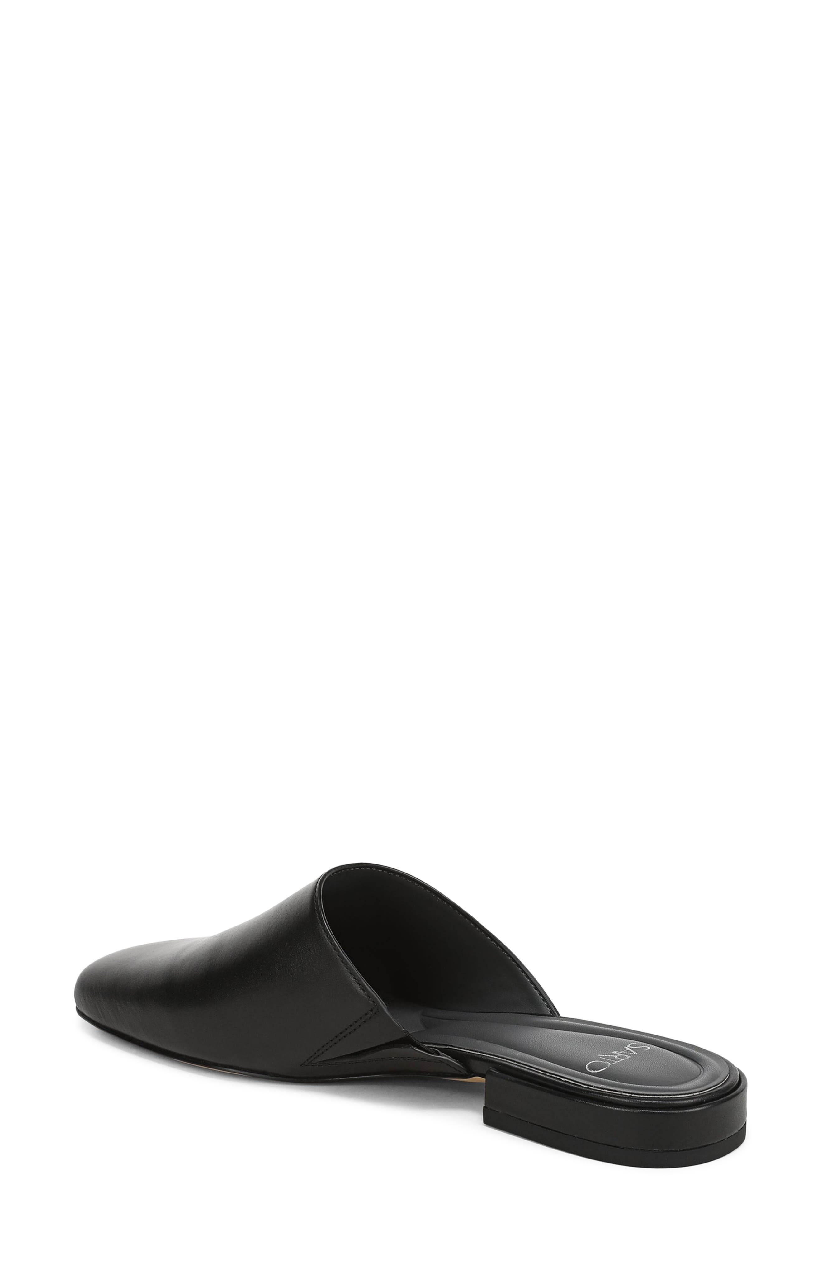 Olena Mule, Alternate, color, BLACK LEATHER