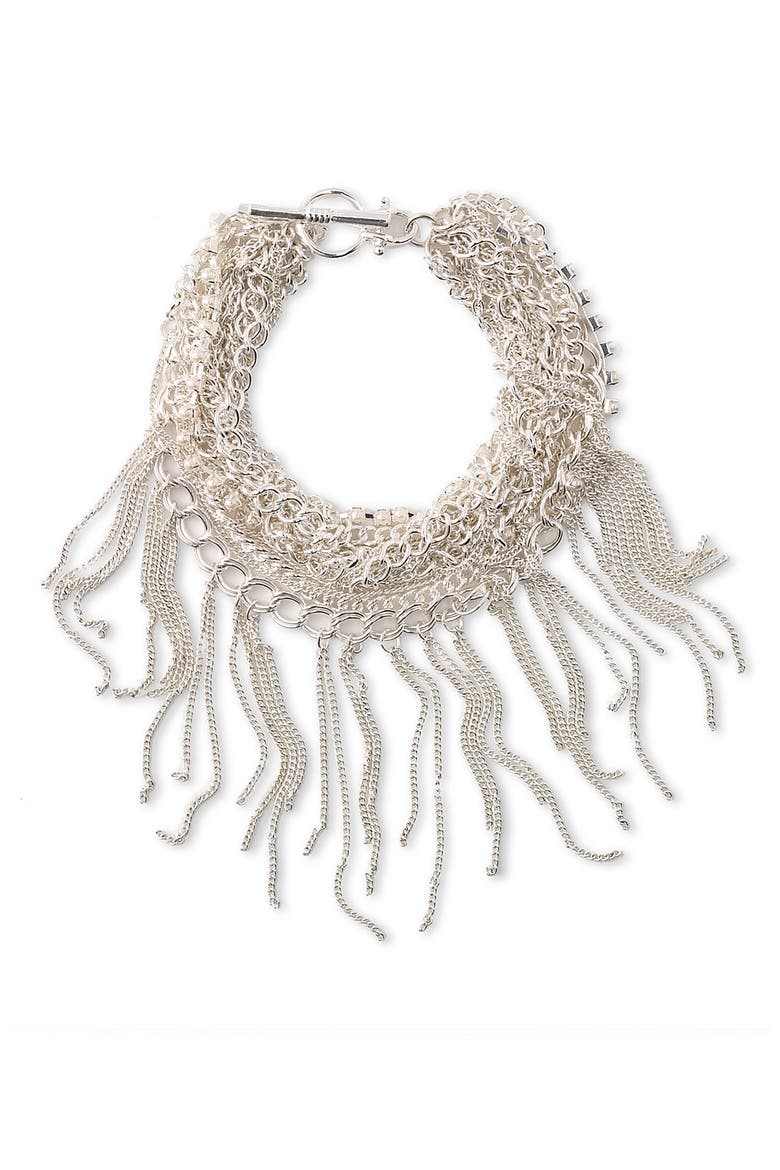 Multi Chain Bracelet, Main, color, SILVER