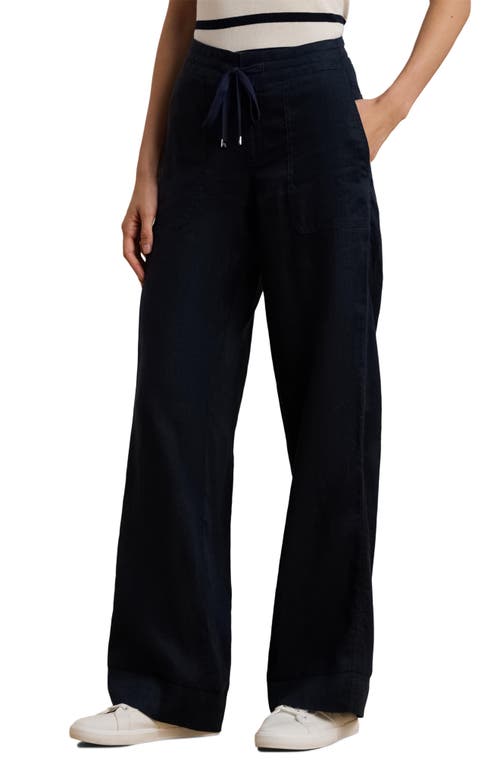 RALPH LAUREN LAUREN RALPH LAUREN WIDE LEG LINEN PANTS