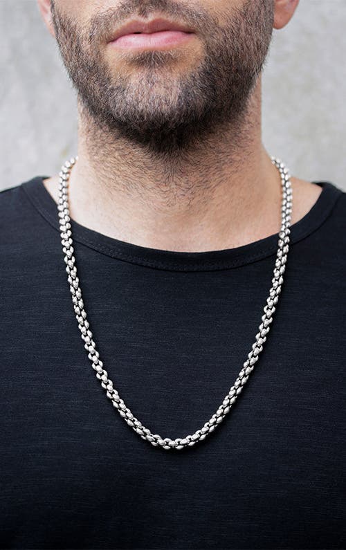 King Baby Studio Infinity Link Necklace In Metallic