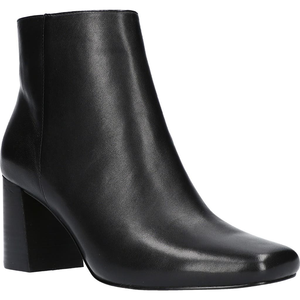 Bella Vita Wilma Womens Leather Square Toe Ankle Boots In Black