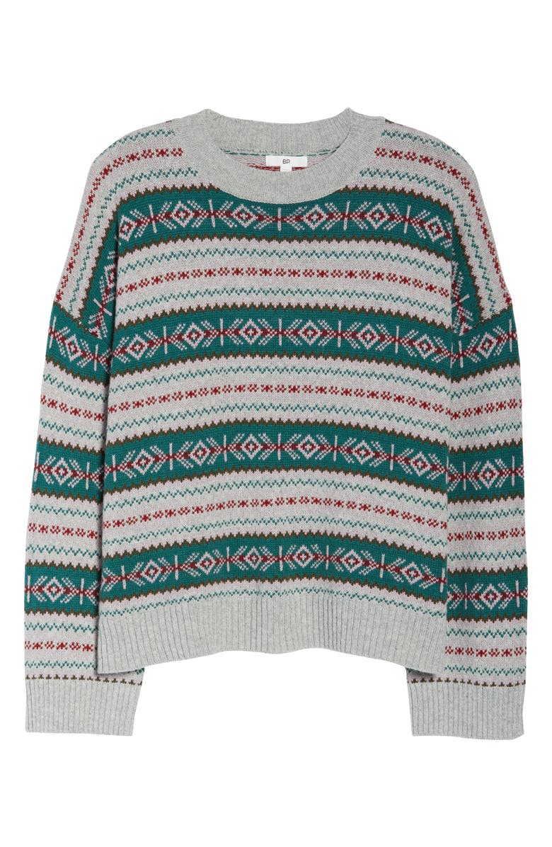 BP. Fair Isle Crewneck Sweater, Alternate, color, 