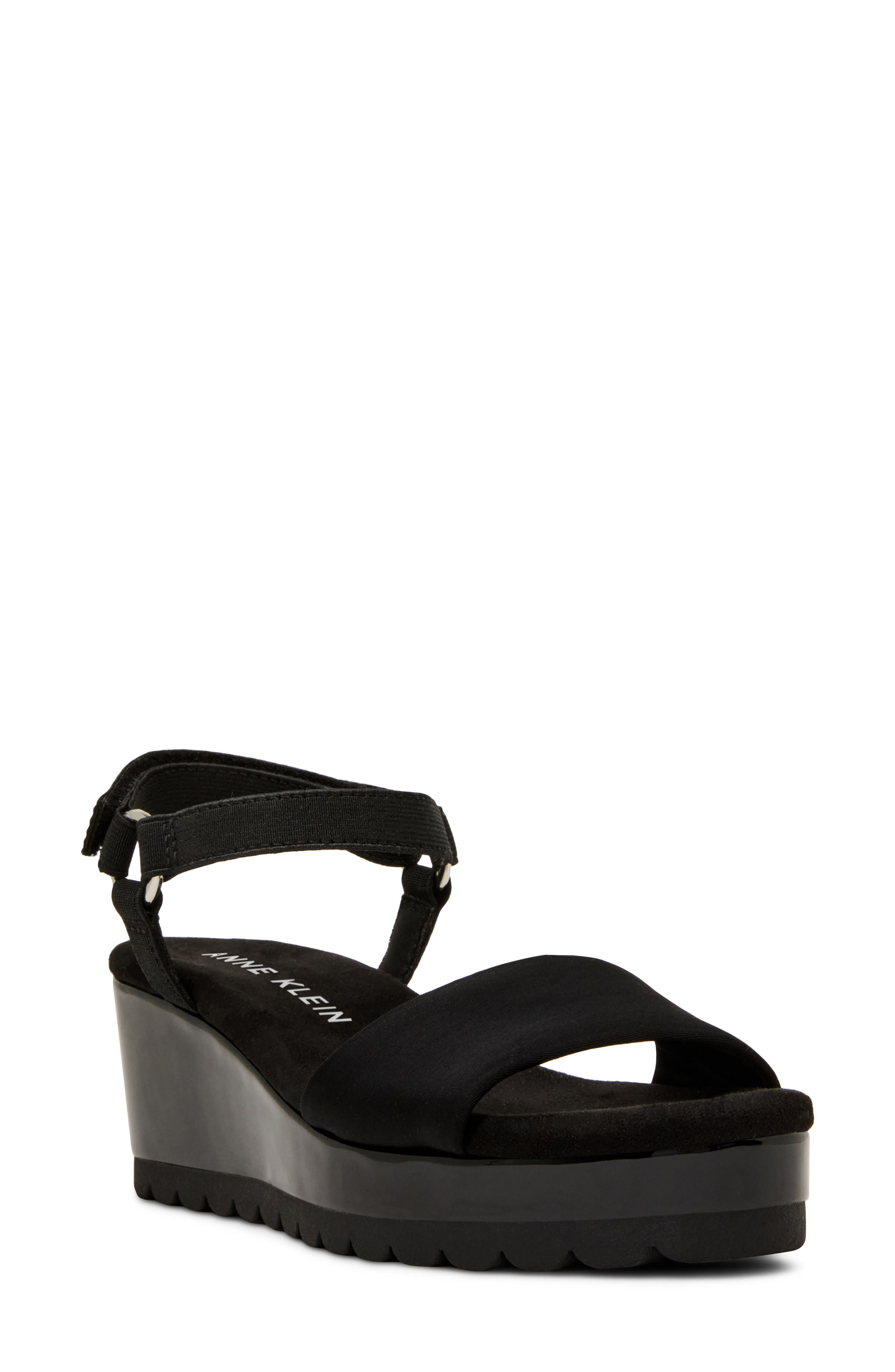 Anne Klein Natasia Platform Wedge Sandal, Main, color, 