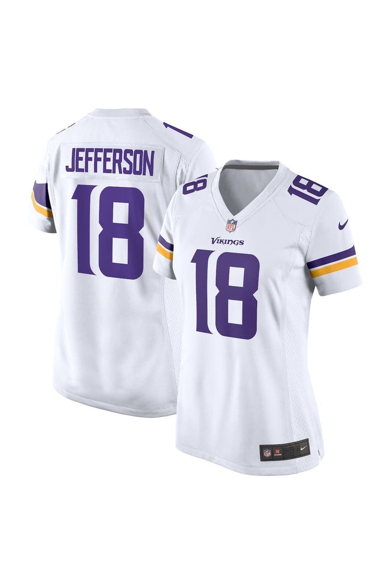 Women's Nike Justin Jefferson White Minnesota Vikings Game Jersey, Main, color, White