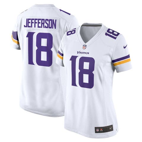 Women's Nike Justin Jefferson White Minnesota Vikings Game Jersey