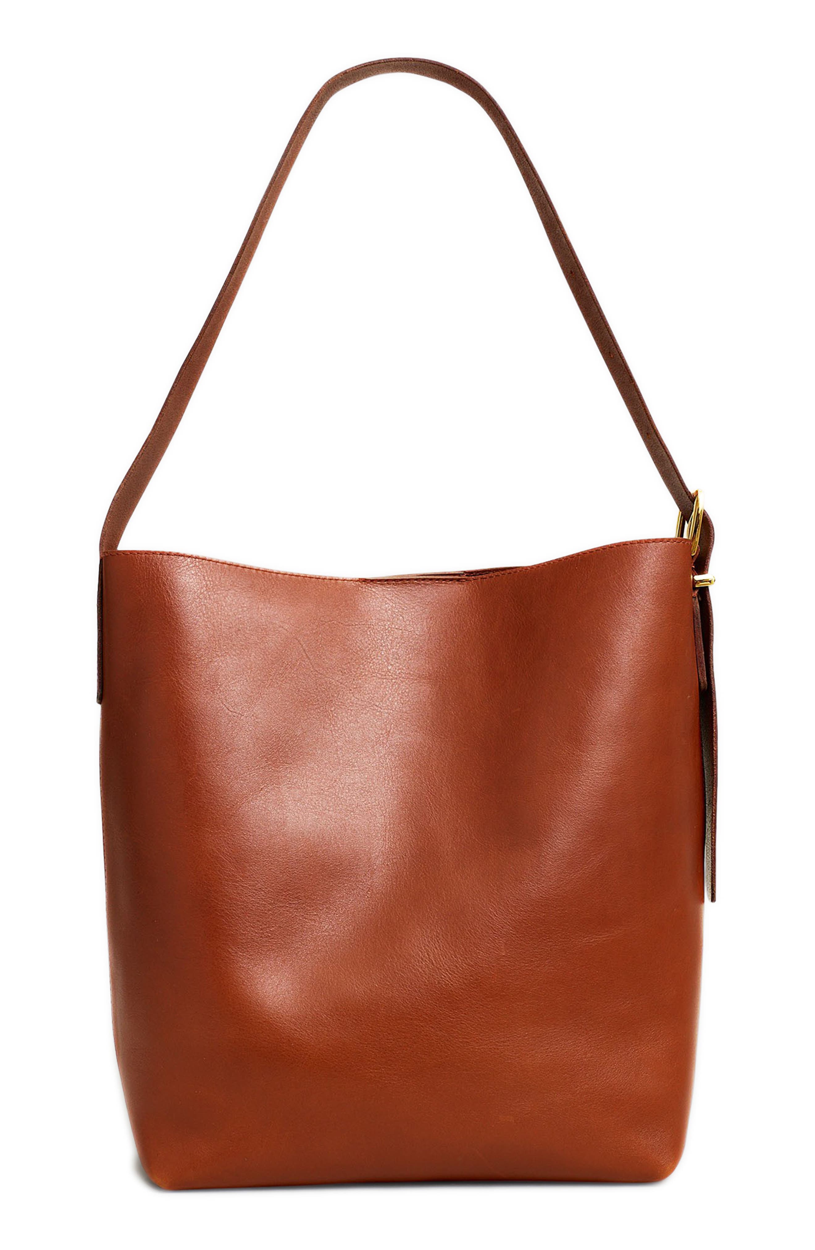 The Essential Bucket Tote (Nordstrom Exclusive), Main, color, WARM CINNAMON