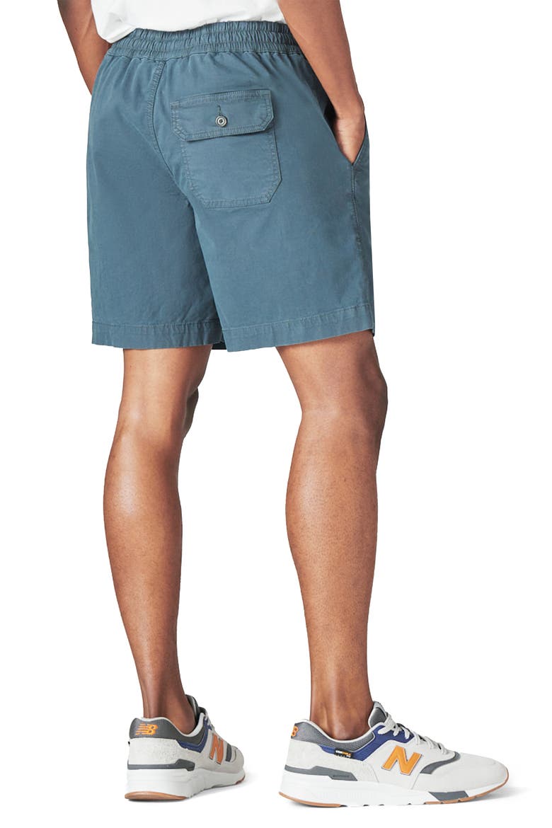Stretch Cotton Blend Shorts, Alternate, color, DARK SLATE