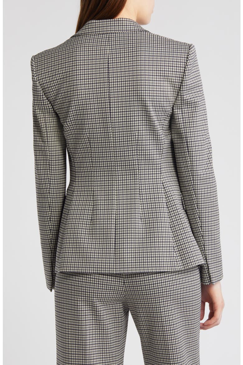Houndstooth Double Breasted Blazer, Alternate, color, NAVY MULTI