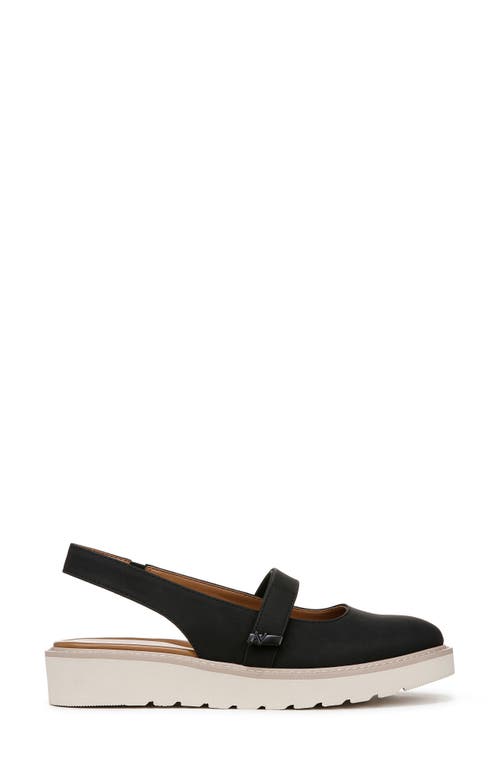 Naturalizer Women's Edison Mary Jane Platform Slingbacks In Black Faux Leather