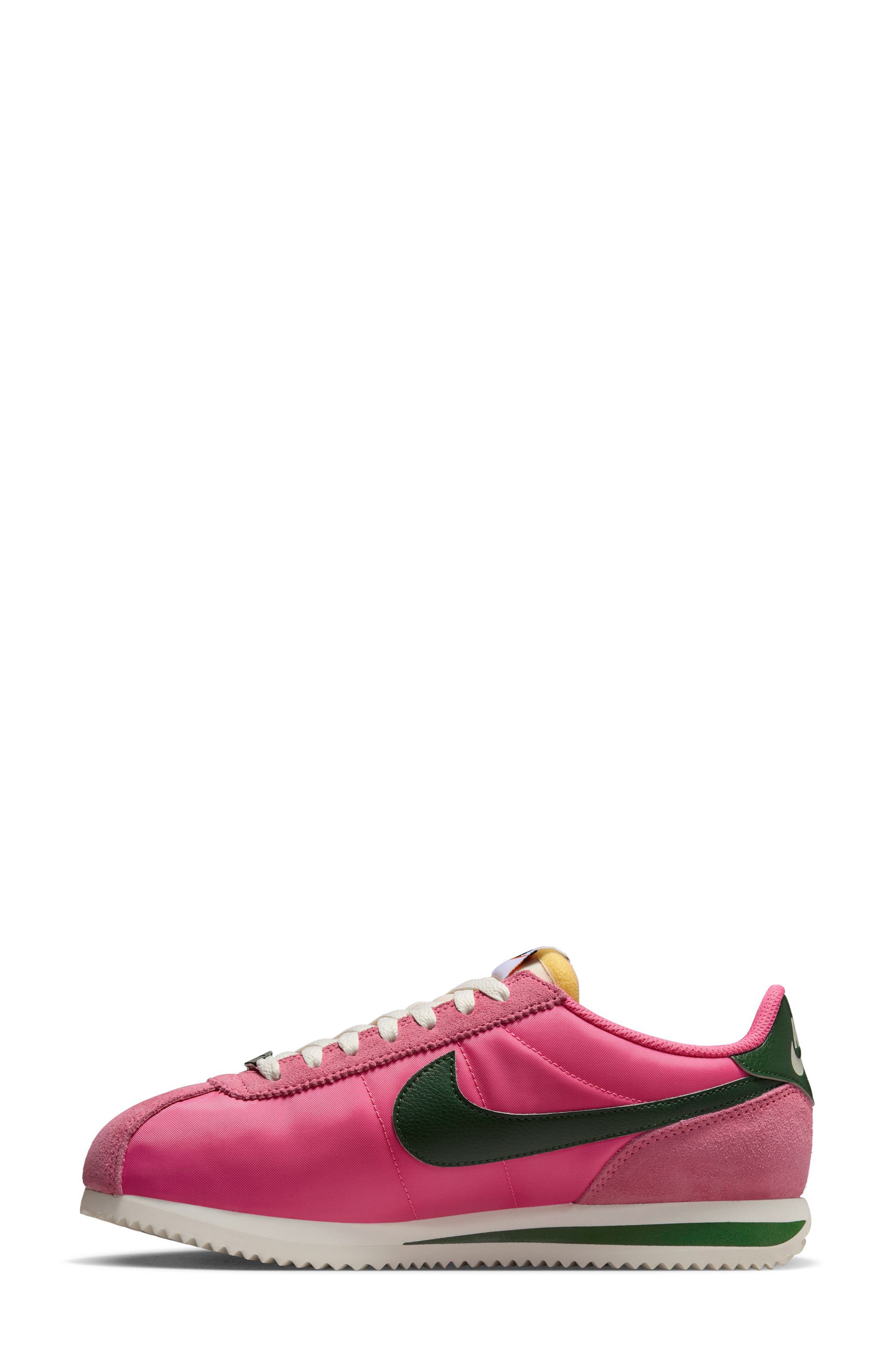 Nike Cortez Sneaker, Alternate, color, Pink/ Fir/ Sail/ White