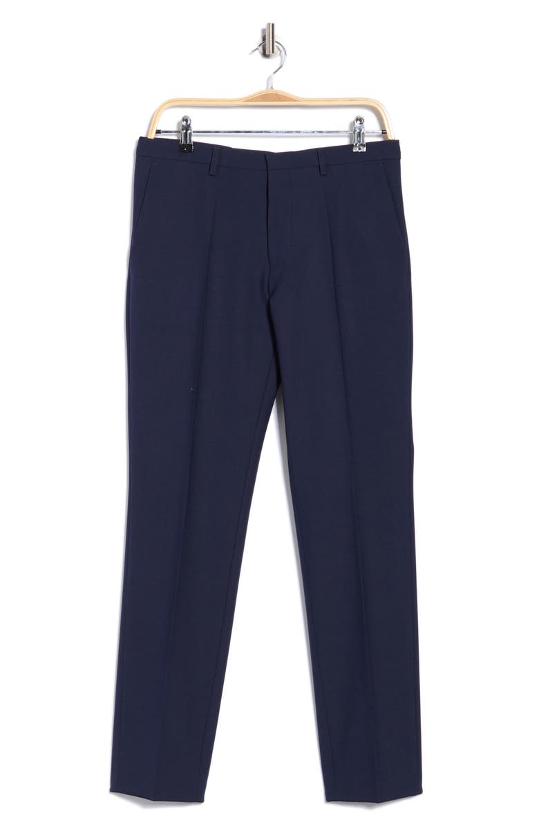 HUGO Hesten Wool Blend Dress Pants, Main, color, Dark Blue