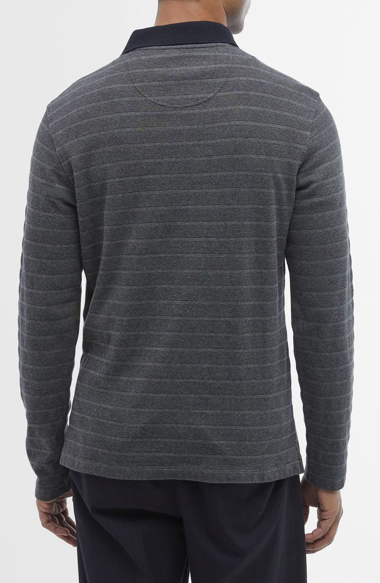 Barbour Cleveland Ribbed Long Sleeve Polo, Alternate, color,