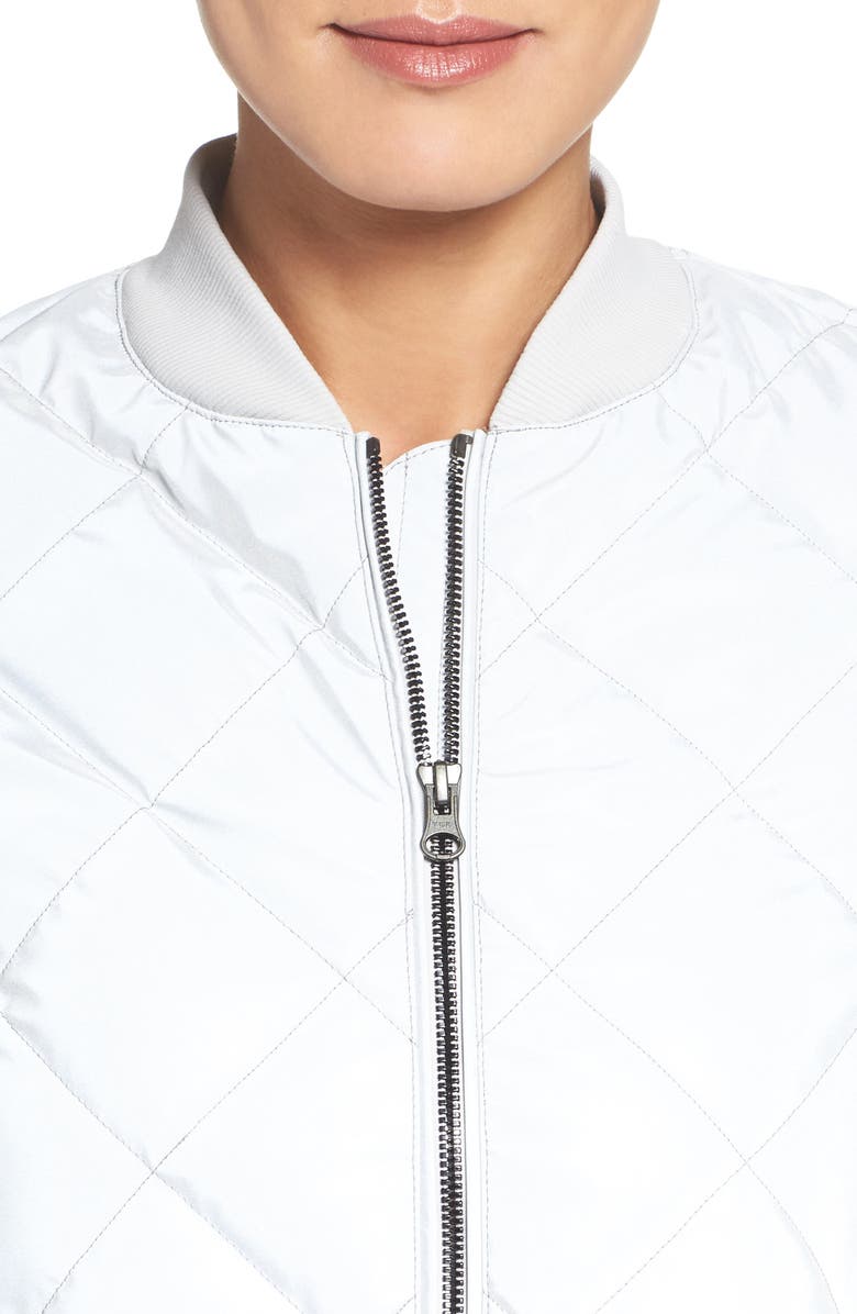 Alo Reflective Bomber Jacket, Alternate, color, 