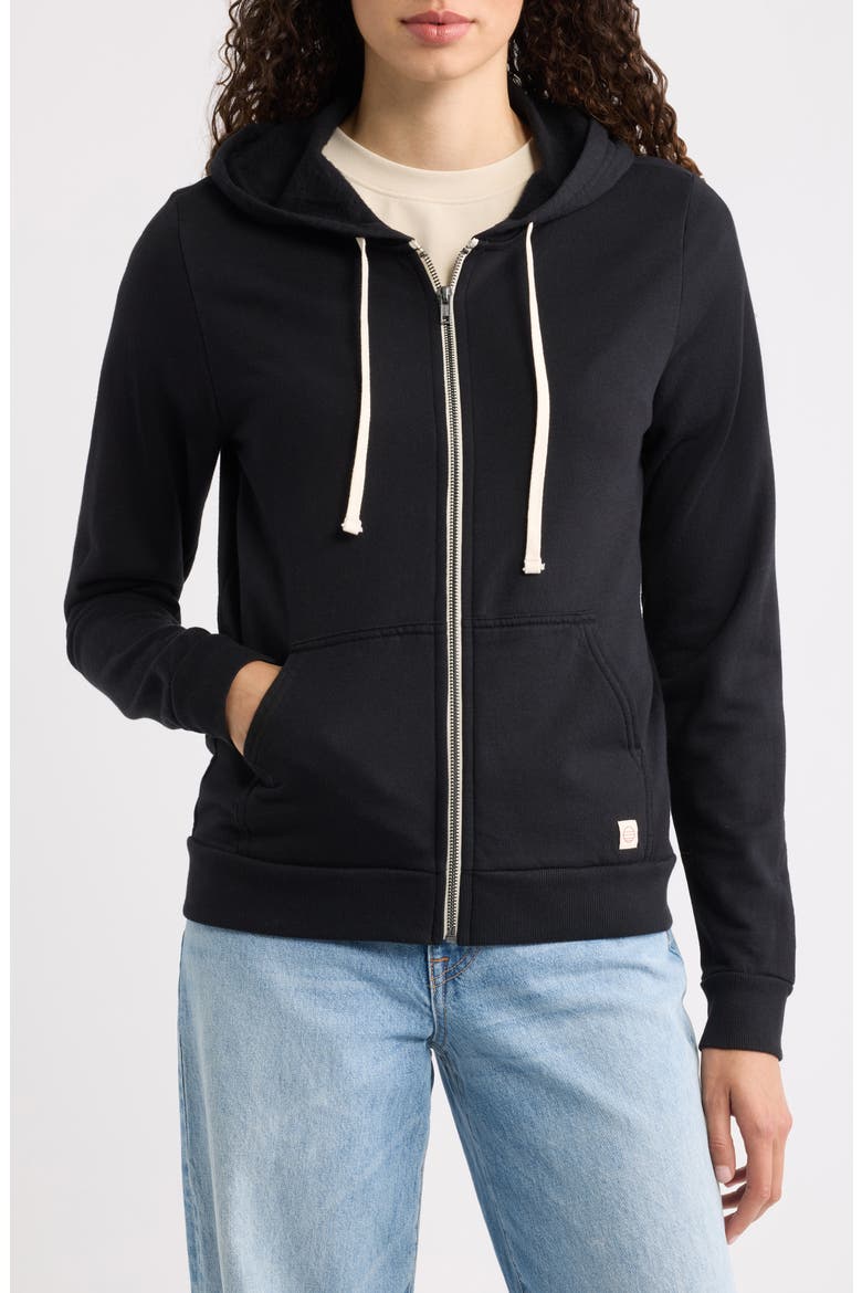 Afternoon Full Zip Hoodie, Alternate, color, BLACK
