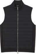 Reiss Newford Mixed Media Quilted Vest