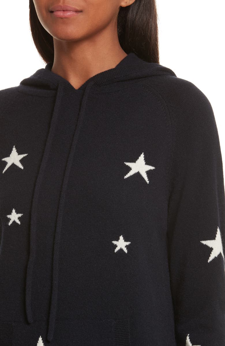 Chinti & Parker Star Cashmere Hoodie, Alternate, color,