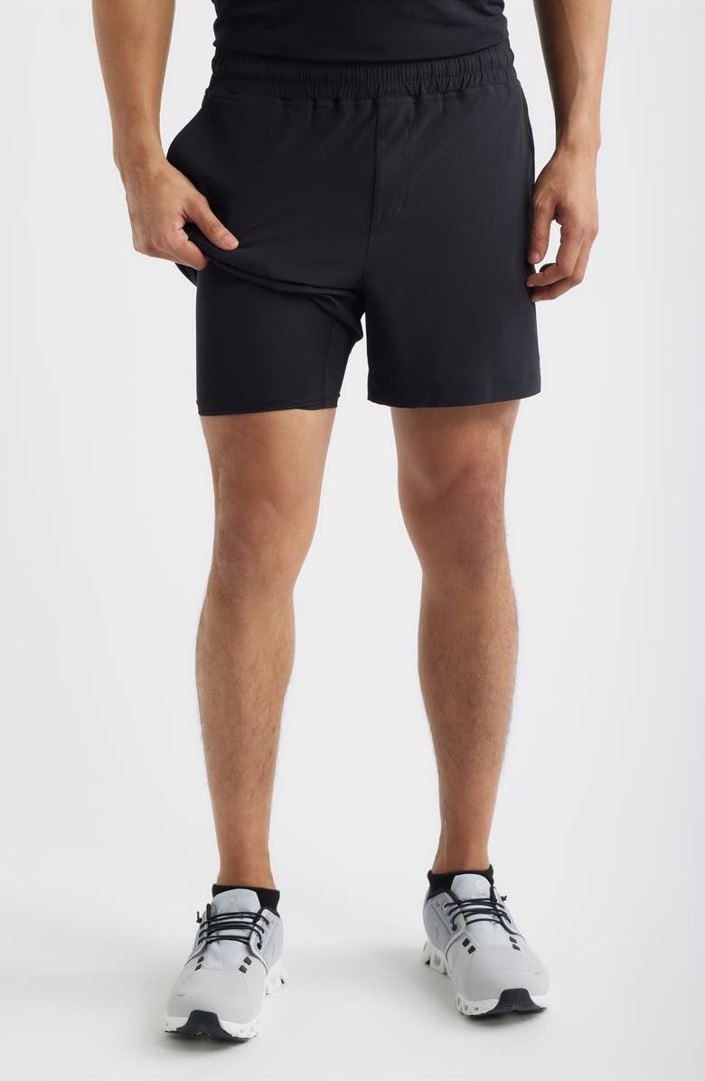 Zella Circuit Train Silk Shorts, Alternate, color, 