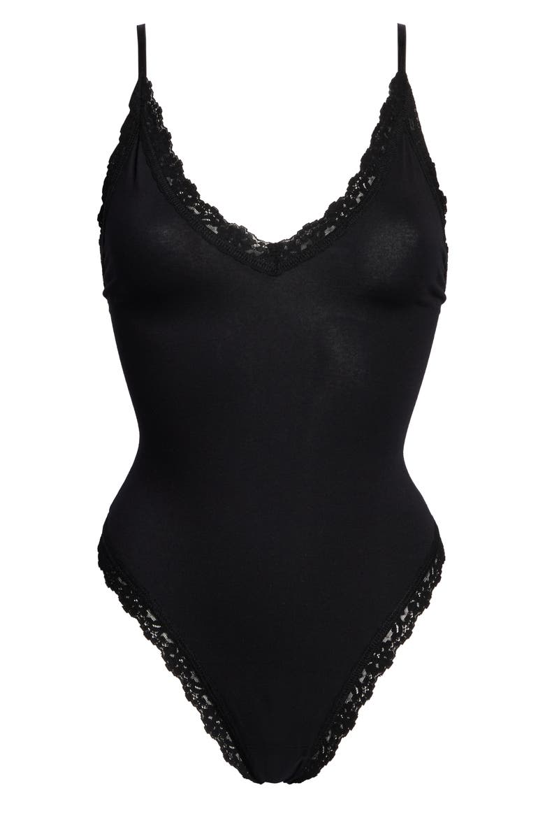 Thong Bodysuit, Alternate, color, BLACK