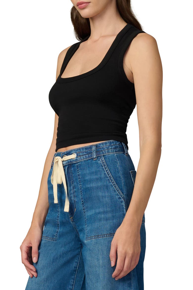 The U-Neck Tank Top, Alternate, color, BLACK