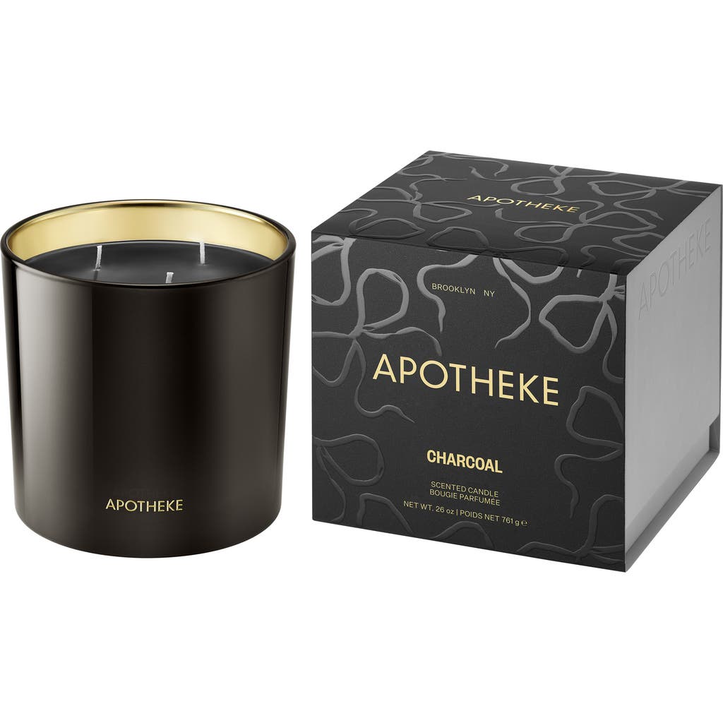 APOTHEKE Charcoal Three-Wick Scented Candle in Black  product