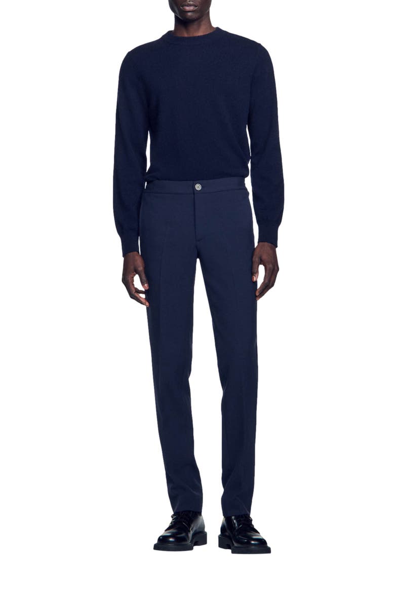 Jersey trousers, Alternate, color, Navy blue