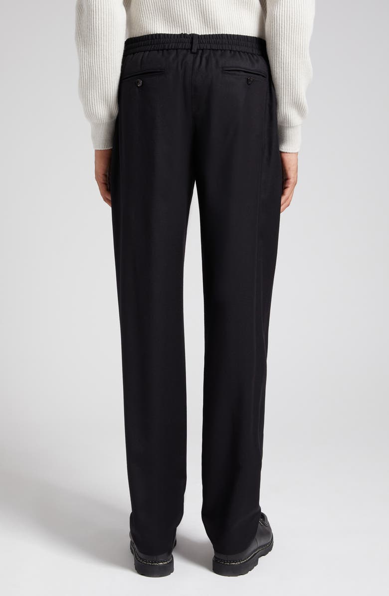 Agnona One Pleated Wool & Silk Pants, Alternate, color,