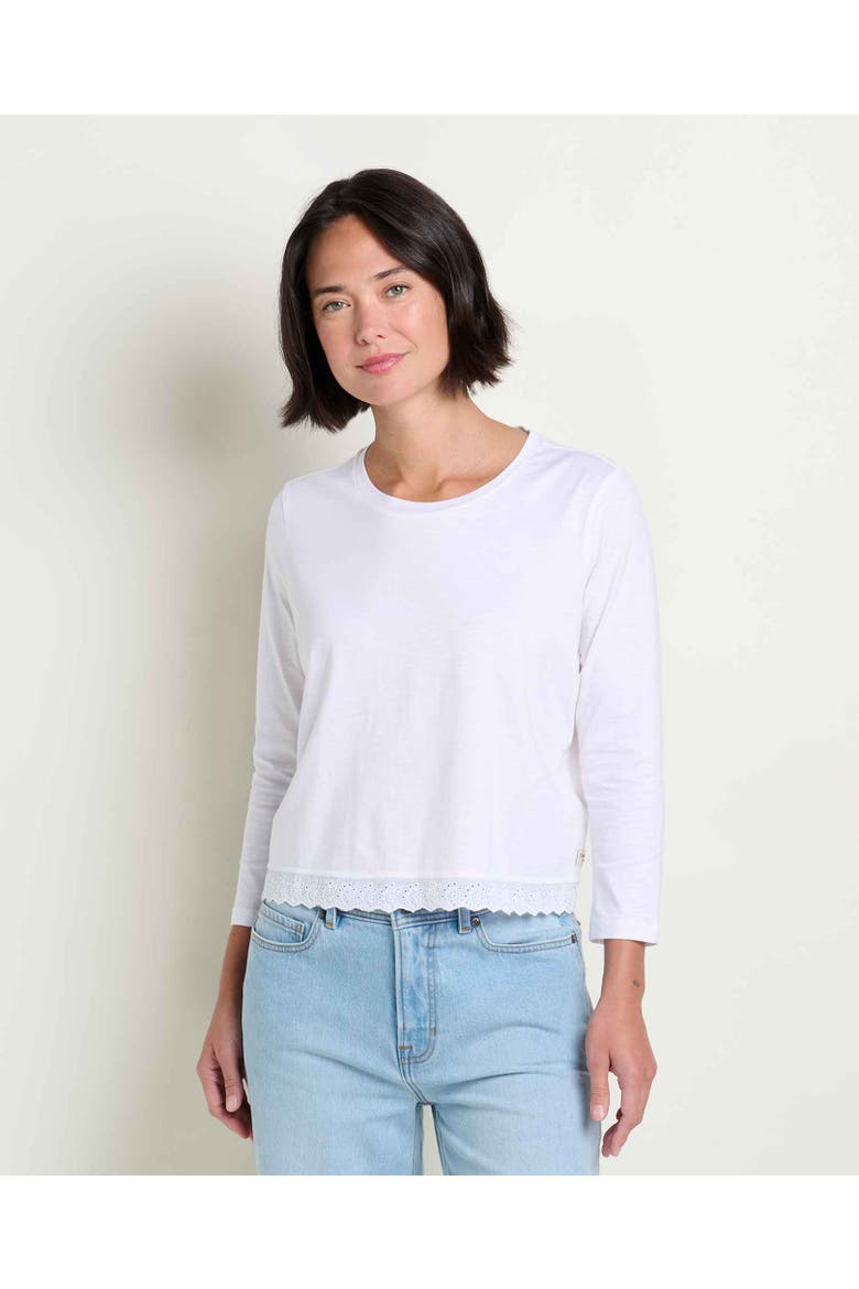 Clara 3/4 Tee, Main, color, True White